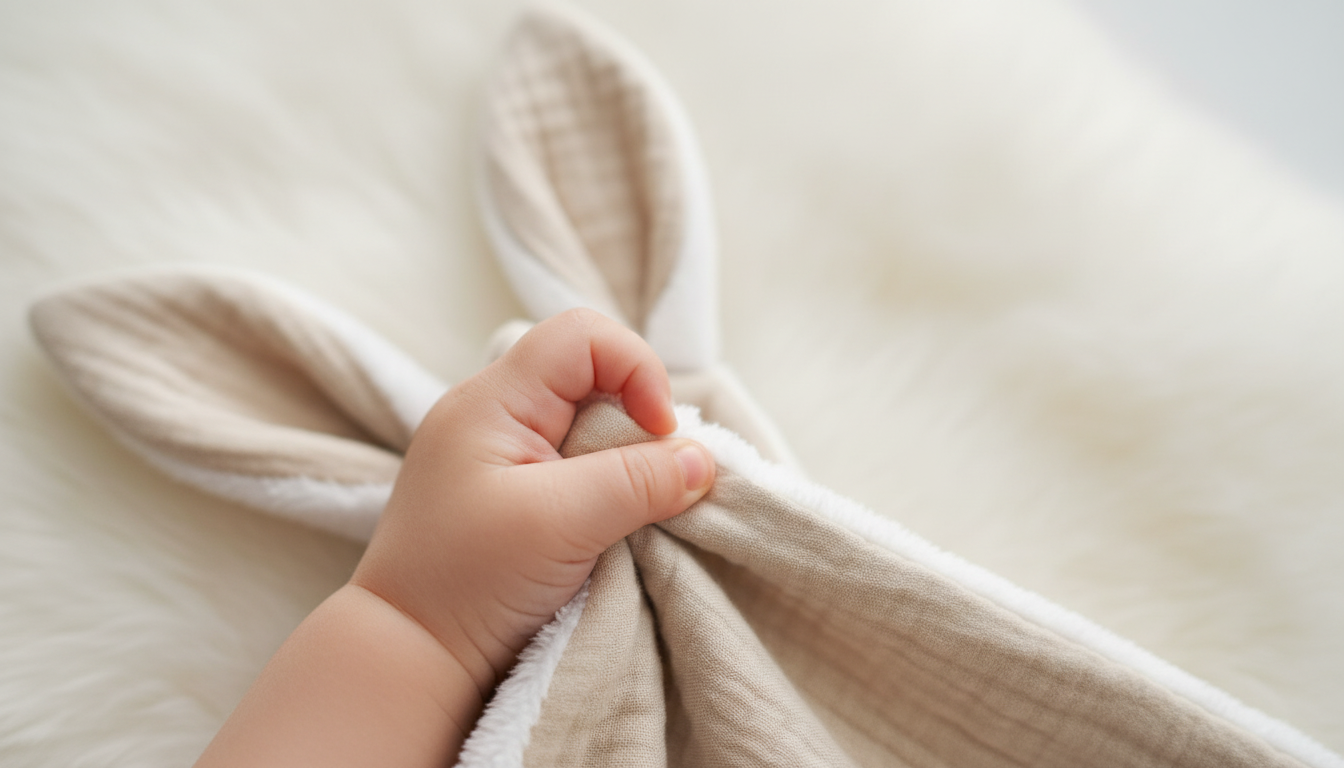 Doudou lapin plat - Édition douceur