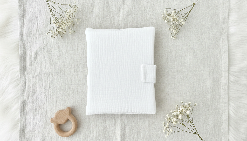 Protège carnet de santé - gaze de coton doux