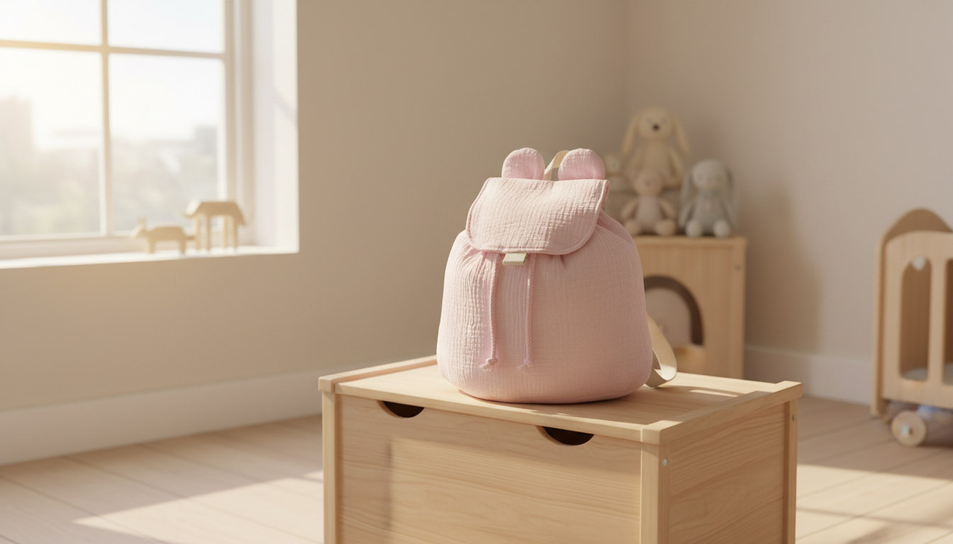 Mon premier sac à dos - petit ourson de gaze