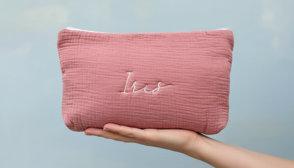 Trousse pour le nécessaire des petits et des grands en coton - pratique et douce