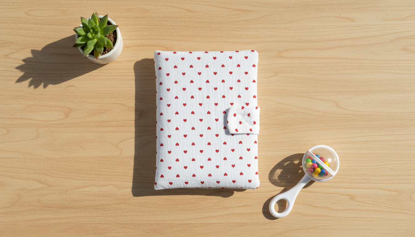 Protège carnet de santé - gaze de coton doux