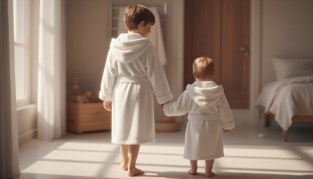 Peignoir enfant en coton premium - Douceur et absorption