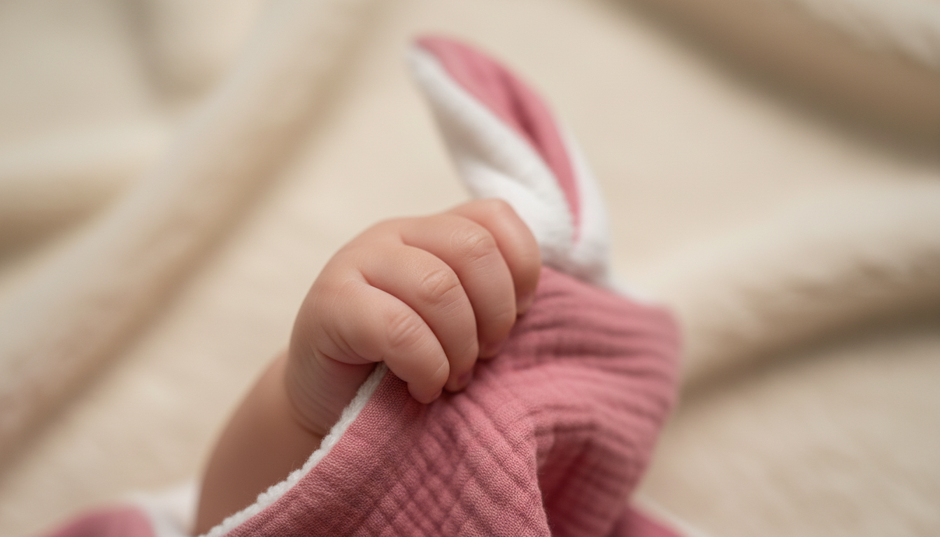 Doudou lapin plat - Édition douceur