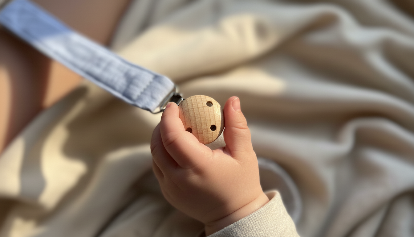 Douceur de coton - attache tétine bébé