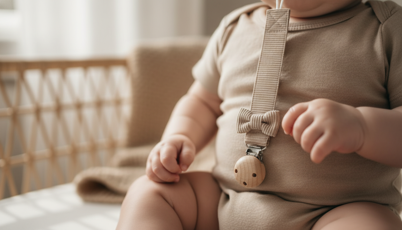 Mon premier noeud papillon - attache tétine personnalisée