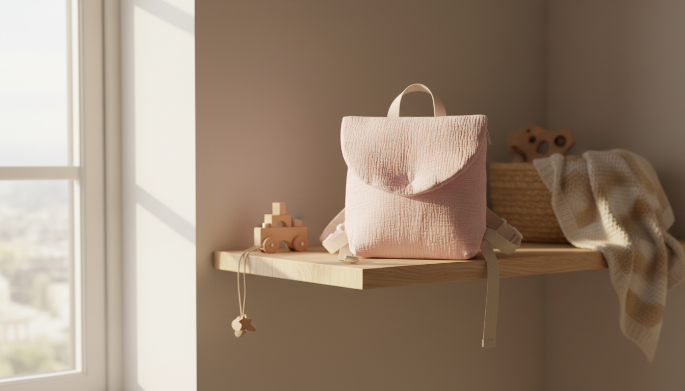 Sac à dos "petit coton" - simplicité et douceur naturelle en gaze de coton