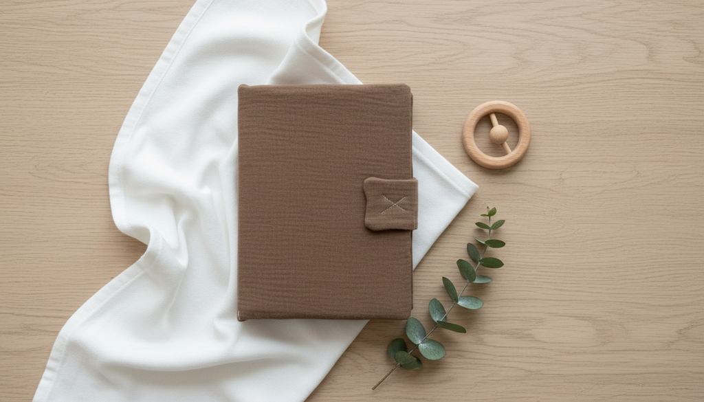 Protège carnet de santé - gaze de coton doux