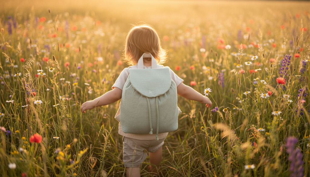 Sac à dos "petit coton" - simplicité et douceur naturelle en gaze de coton