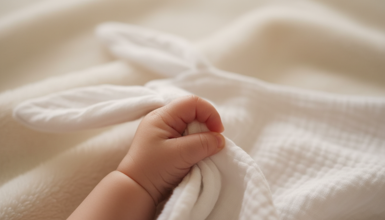 Doudou lapin plat - Édition douceur