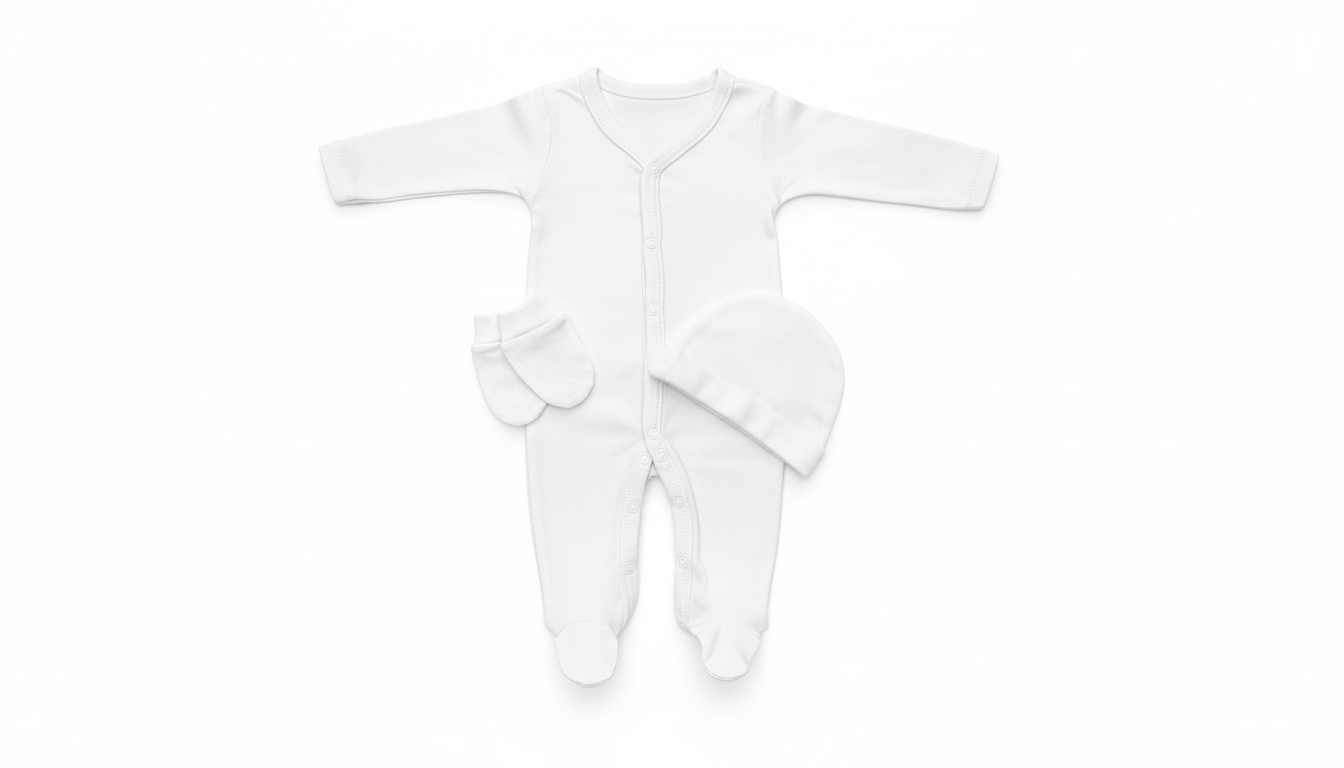 Ensemble bébé 3 pièces 100% coton - doux et confortable pour bébé