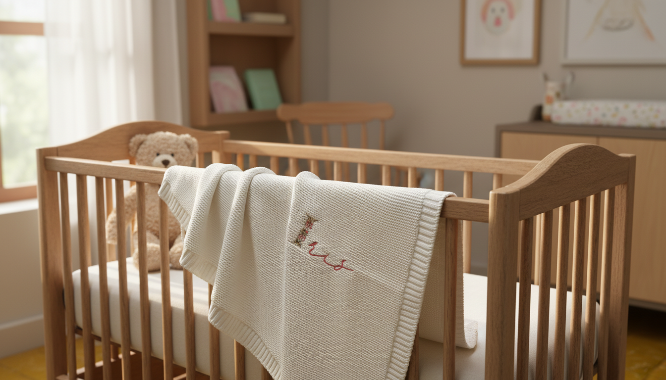 Couverture en maille - confort et chaleur pour bébé