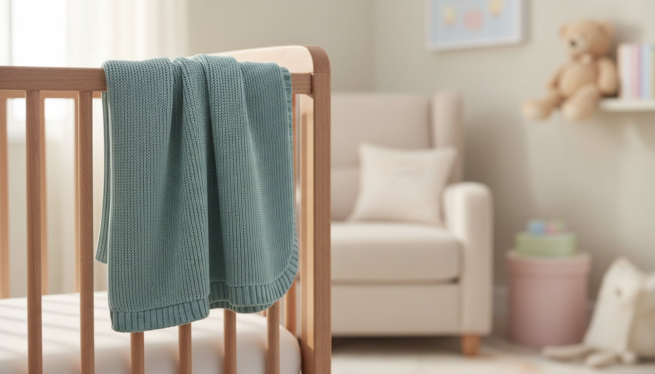 Couverture en maille - confort et chaleur pour bébé