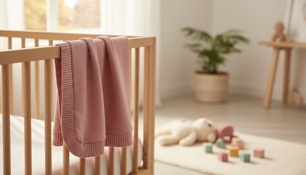 Couverture en maille - confort et chaleur pour bébé