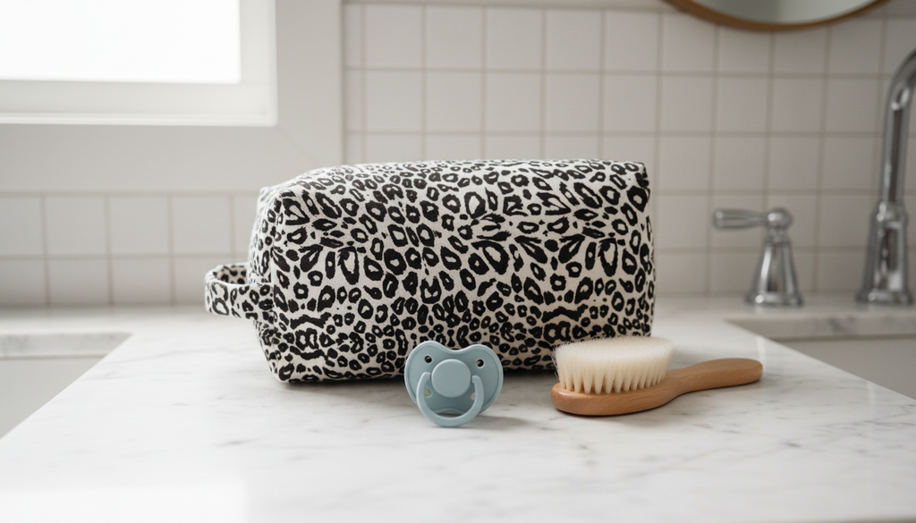 Trousse de toilette en coton - idéale pour les soins et sorties