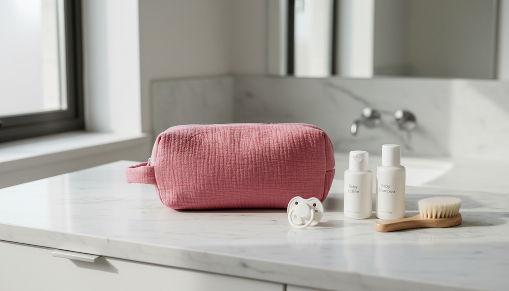 Trousse de toilette en coton - idéale pour les soins et sorties